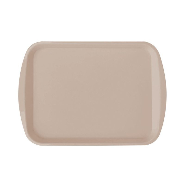 Поднос 37*26*2,5см пластик Sugar&Spice латте прямоугольный (12)