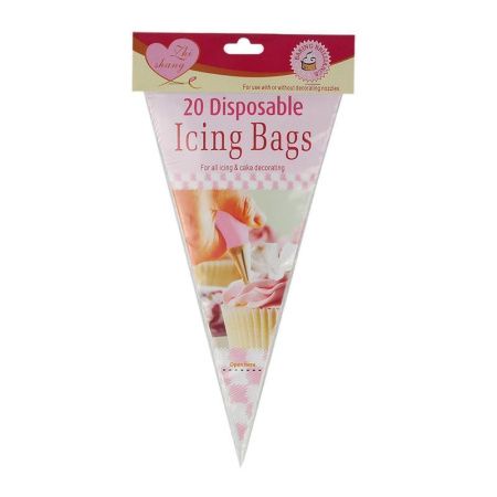 Мешок кондитерский одноразовый набор 20шт 300мл 32см полиэтилен (300)