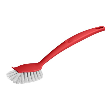 Щетка для посуды 27,5*7см пластик Rimo с эргономичной ручкой красная (22) 221234006/03