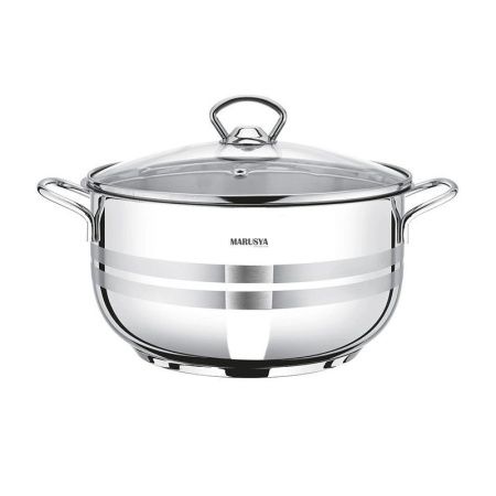 Кастрюля 7,8л нерж.сталь МОДЕРН со стекл.крышкой 26см (6)