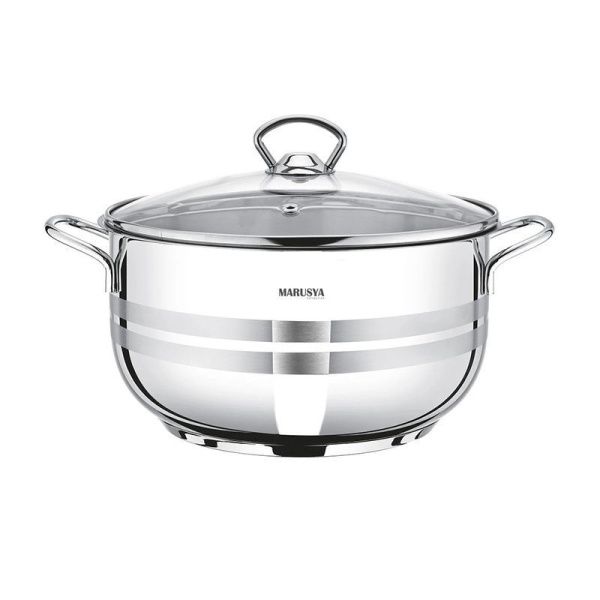 Кастрюля 7,8л нерж.сталь МОДЕРН со стекл.крышкой 26см (6)