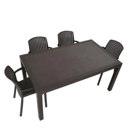 Стол 1605*945*750мм пластик прямоугольный Rodos венге (1)