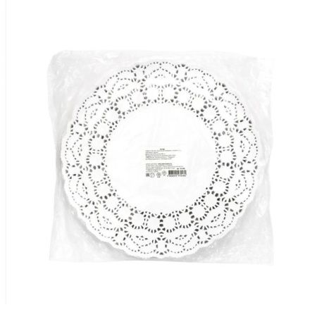 Салфетки сервировочные набор 250шт 28см бумага ажурная (8)