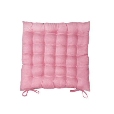 Сидушка на стул (табурет) 40*40 розовая JC-15717 (100)