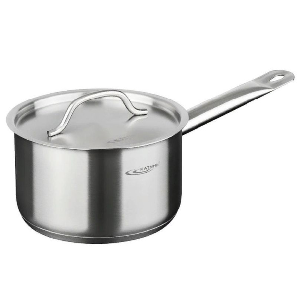 Ковш 2,6л нерж.сталь ОБЩЕПИТ мет.крышка d18см h11см с ручкой капс.дно ТРС КТ-ОБ-КК-18 (4)