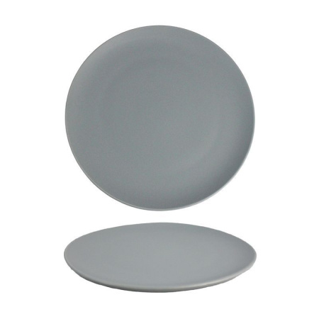 Тарелка мелкая 26,5*26,5*2см керамика Fore me серая Y3-2 (24)