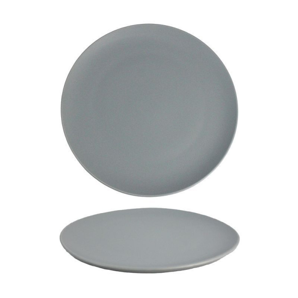 Тарелка мелкая 26,5*26,5*2см керамика Fore me серая Y3-2 (24)