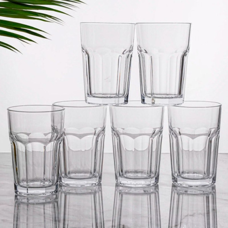 Стаканы набор 6шт 355мл стекло КАСАБЛАНКА 52708BТ (4)