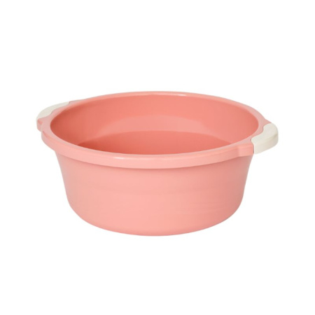 Таз 16л пластик Волна миндальный круглый (20)