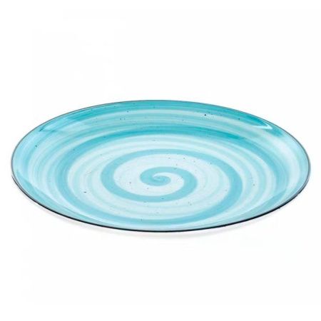 Тарелка мелкая 27см керамика Аэрография МЯТНЫЙ БРИЗ обеденная (6/24)