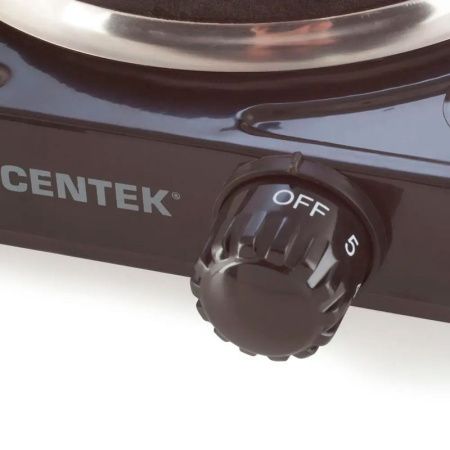 Плитка электрическая металл Centek CT-1506 Siberia 1000Вт 1 конфорка ЧУГУН 155мм, индикатор раб (12)