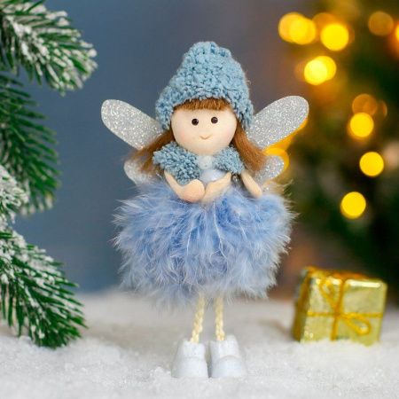 Игрушка новогодняя на елку ФЕЯ 20*9*7см сирень JC-16780 (240)