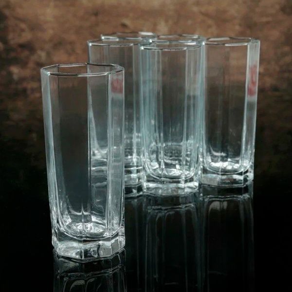 Набор питьевой 7пр стекло КОШЕМ (кувшин 1,25л, стаканы 6шт 260мл) (4)