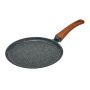 Сковорода блинная 24см алюминий АП МЕГАЛИТ 14 ручка soft-touch Гранит (10)