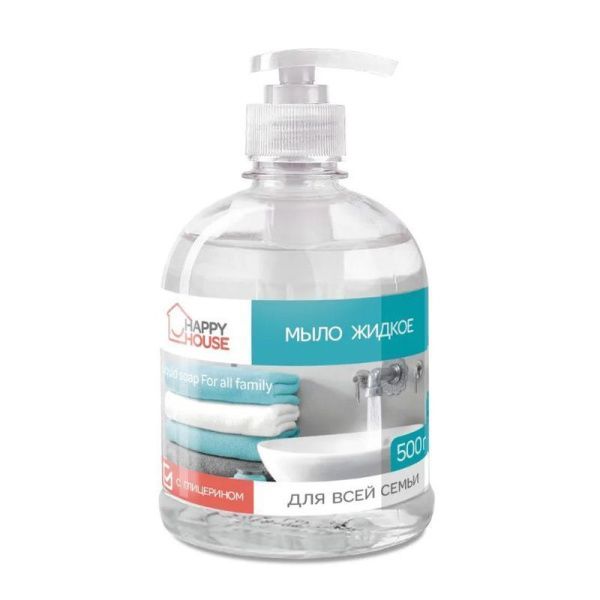 Мыло жидкое 500мл Happy House Для всей семьи (12)