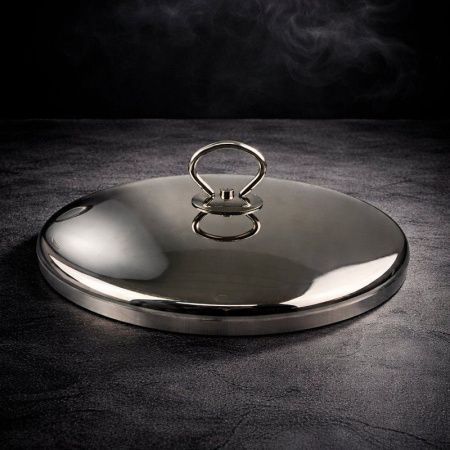 Кастрюля 13,5л 34*18см нерж.сталь с мет.крышкой индукция JC-183