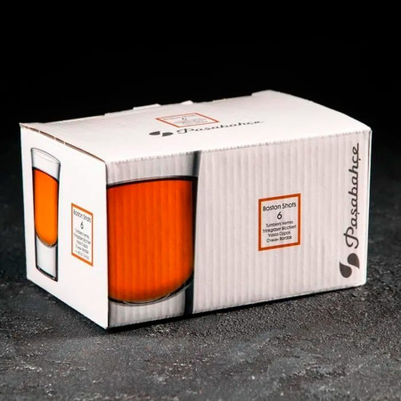 Стопки для ликера набор 6шт 40мл стекло БОСТОН ШОТС (12)