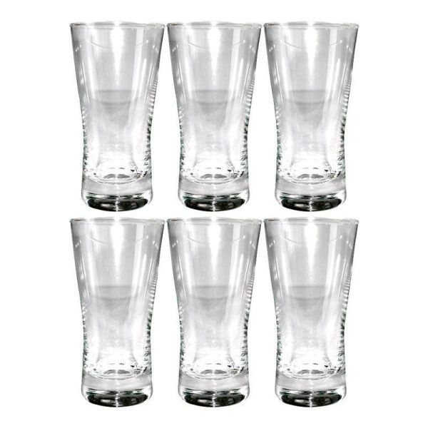 Стаканы для вина набор 6шт 100мл гладкое стекло арт. 750 (6) 100/2