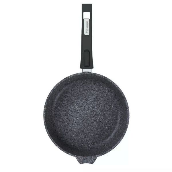 Сковорода 24см алюминий АП PREMIUM GREY без крышки съемная ручка (10)