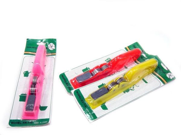 Точилка для ножей с точильным камнем 19,5*3см нерж.сталь/пластик JC-785 (144)