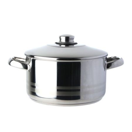 Кастрюля 6,5л 24*14см нерж.сталь Arian Lion мет.крышка 001-199 (4/8)