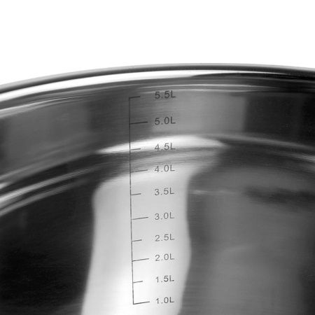 Кастрюля 5,5л нерж.сталь со стекл.крышкой 24см h13,5см капс.дно индукция арт.100527 (4)