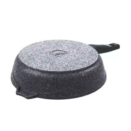 Сковорода 24см алюминий АП PREMIUM GREY без крышки съемная ручка (10)