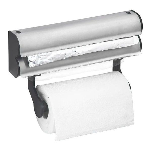 Держатель кухонный настенный для фольги, пищевой пленки, бумажного полотенца 34*20*9см Mario (12)