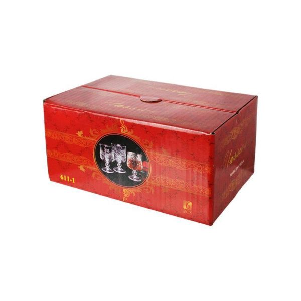 Рюмки набор 6шт 50мл стекло БАБОЧКА 611-1A (24)