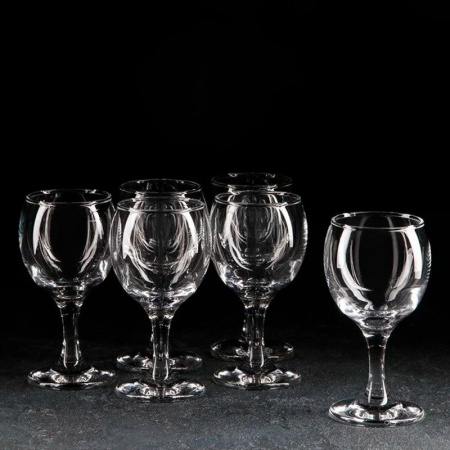 Бокалы для вина белого набор 6шт 175мл стекло БИСТРО (4)