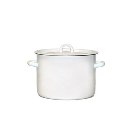 Кастрюля 4,5л эмаль белая 01-1615 (2)