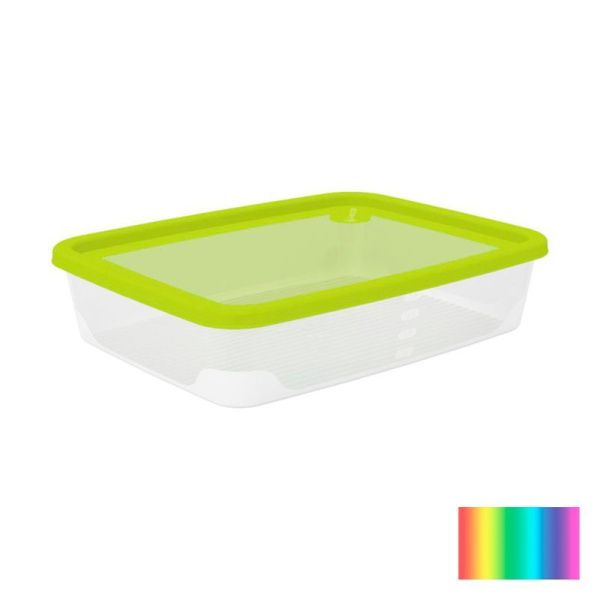 Контейнер пищевой 6,15л 373*273*82мм пластик Fusion МИКС прямоугольный (18)