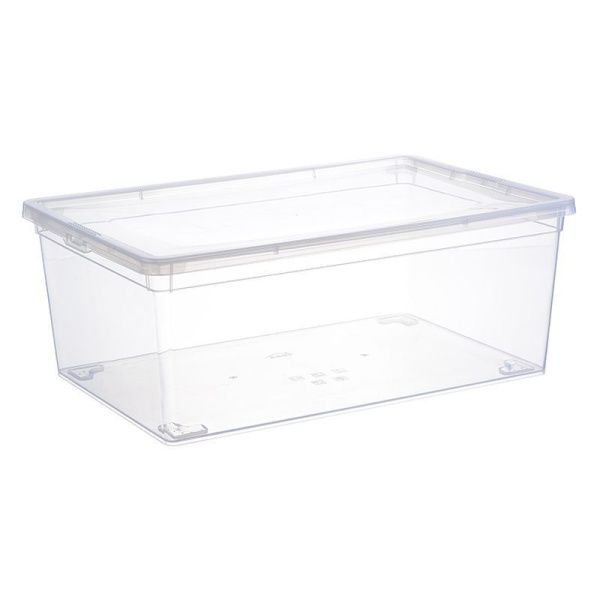 Ящик для хранения 10л 370*250*140мм пластик Прозрачный (8)