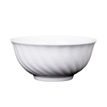 Салатник 1400мл фарфор белый Голубая роза круглый (6)