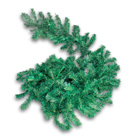 Гирлянда новогодняя 270см ЕЛОВАЯ ВЕТКА зеленая D25см JC-6260/ST504-270 (24)
