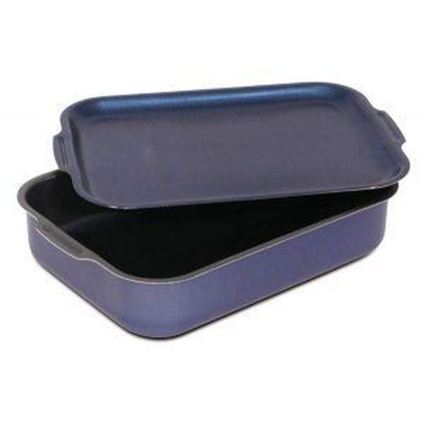 Противень 19*25*5,5см алюминий АП ЭКОНОМИКА Сатин мет.крышка 2 ручки (16)