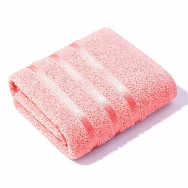 Полотенце махровое 70*135см LINES персиковый