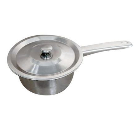 Ковш 1,35л нерж.сталь мет.крышка 18см с мет.ручкой (120)