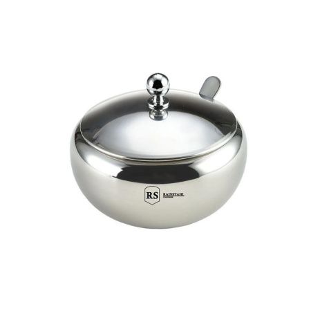Сахарница 460мл нерж.сталь с мет.крышкой и ложкой RS\SB 8421-46 (24)