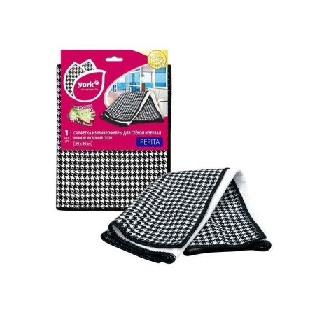 Салфетка для окон 30*30см микрофибра ПЕПИТА YORK (40)