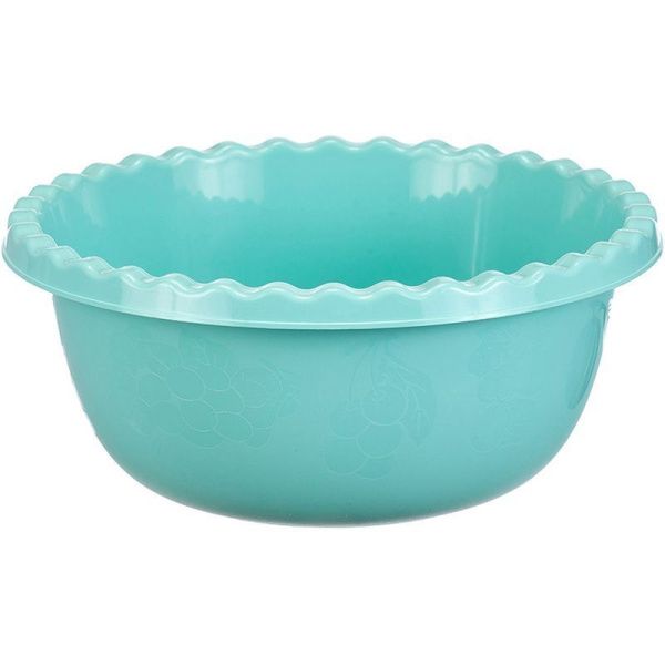 Миска 5л пластик Аквамарин круглая (20)