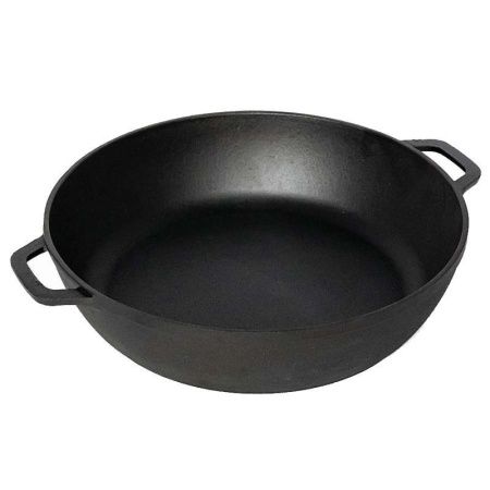 Жаровня 26см чугун с 2-мя ручками h6,6см без крышки (4)