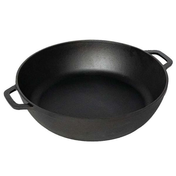 Жаровня 26см чугун с 2-мя ручками h6,6см без крышки (4)