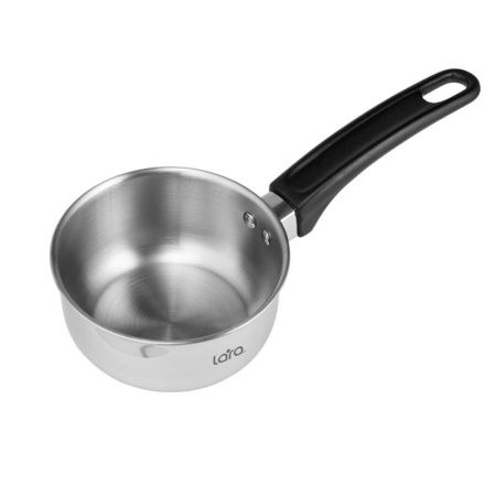 Ковш 650мл нерж.сталь Promo без крышки 12см h6см бакел.ручка LR03-18 (12)