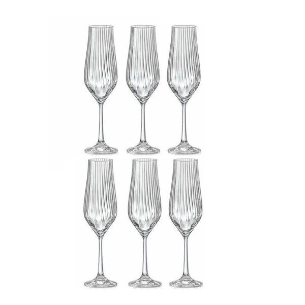 Бокалы для шампанского набор 6шт 170мл стекло ТУЛИПА opt (8)