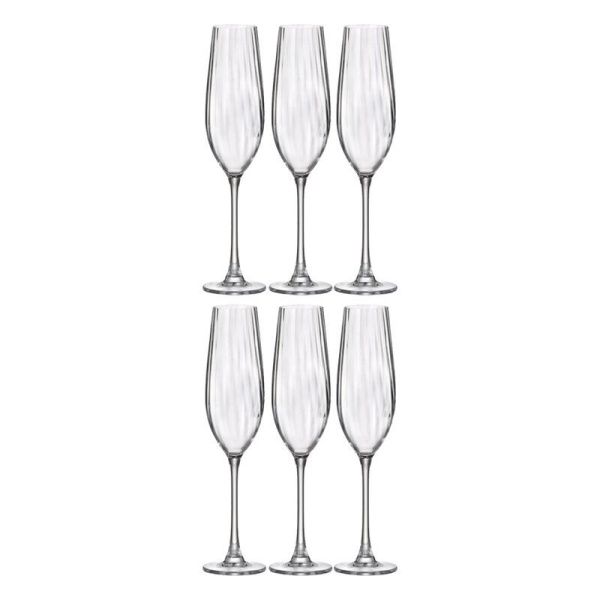 Бокалы для шампанского набор 6шт 260мл стекло КОРА ОПТИК 91L/1SJ70/0/00000/260-664 (8)