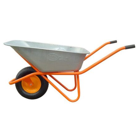 Тачка строительная 110л/180кг ПОДМОГА-1 одно колесо (1) толщина стенки кузова 0,9мм