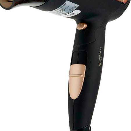 Фен складной пластик DELTA LUX DL-0935 черно-золотой 1400Вт (24)