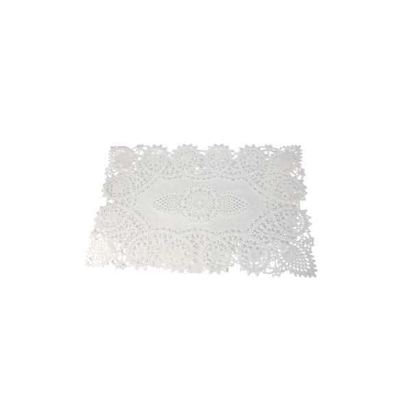 Салфетка сервировочная 12*18 (30*45см) ПВХ 927 белая (12/300)