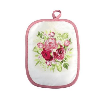 Прихватка 18*22см хлопок/полиэстер  РОЗЫ ДомВелл